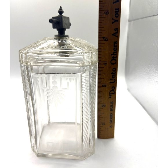 2 Antique Glass Condiment Set Meriden B Company Stand Pickle tongs‎ Castor - Picture 16 of 16